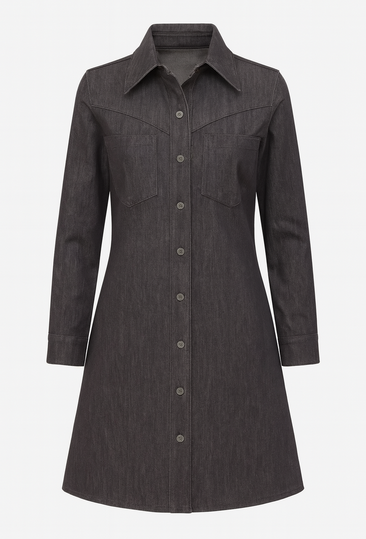 The Vanguard Shirt Dress - 3 QTR Sleeve