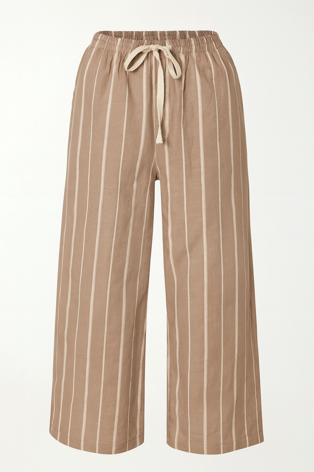 STRIPED PANTS ON WHITE BACKGROUND